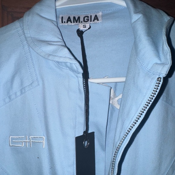 I. AM. GIA Baby Blue NEO NOIR BOILER NWT